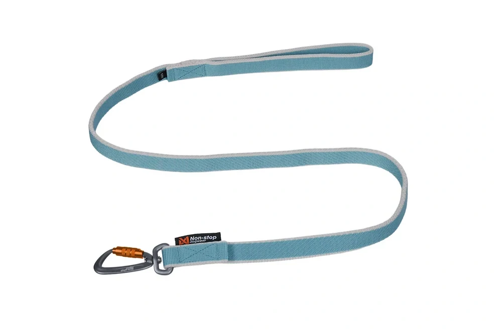 Odpružené vodítko Bungee leash - světle modrá