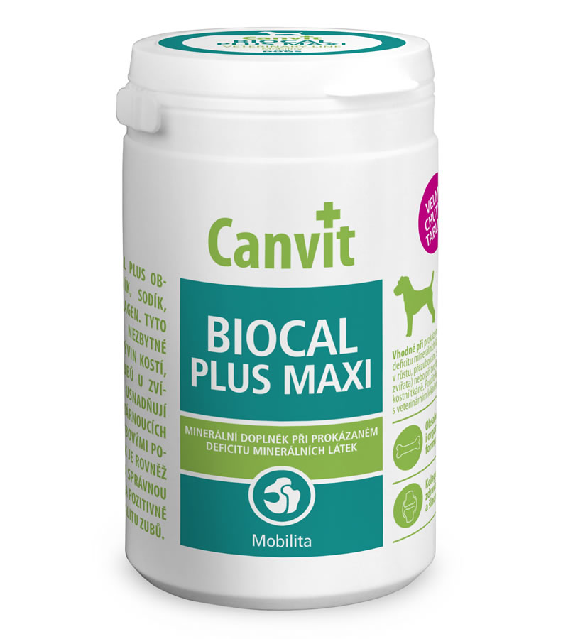 Canvit Biocal Plus MAXI pro psy ochucený 230g