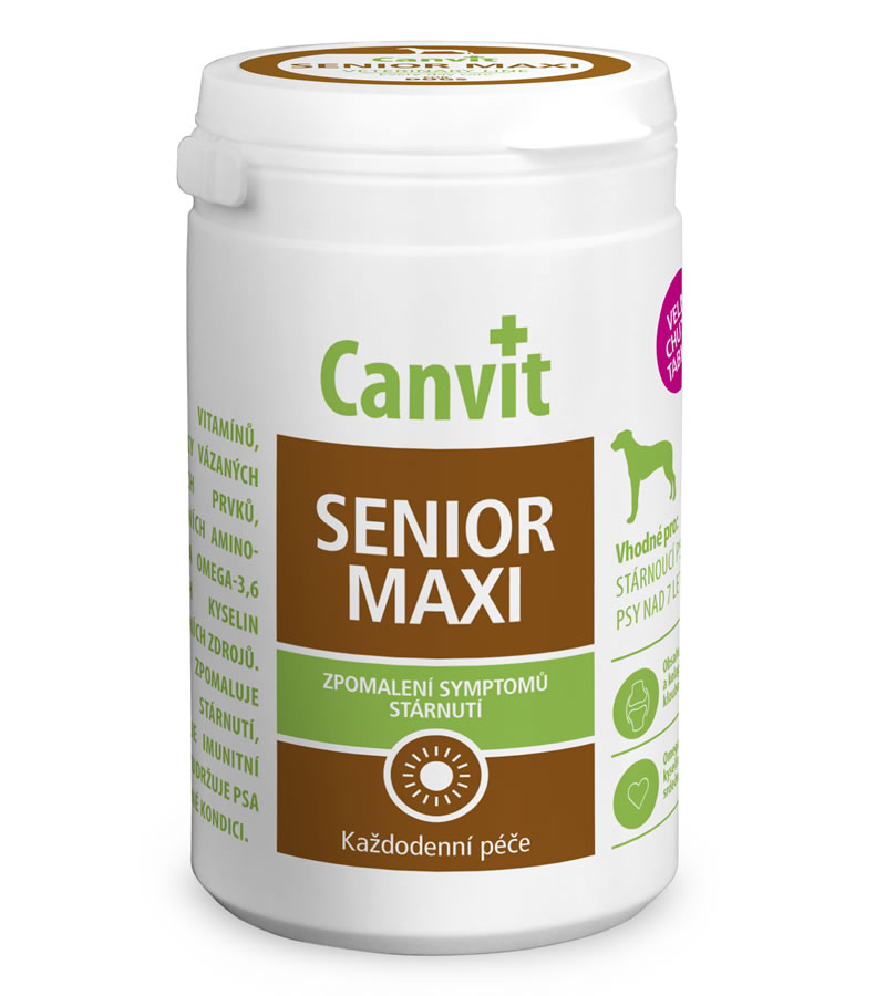 Canvit Senior MAXI pro psy ochucený 230g