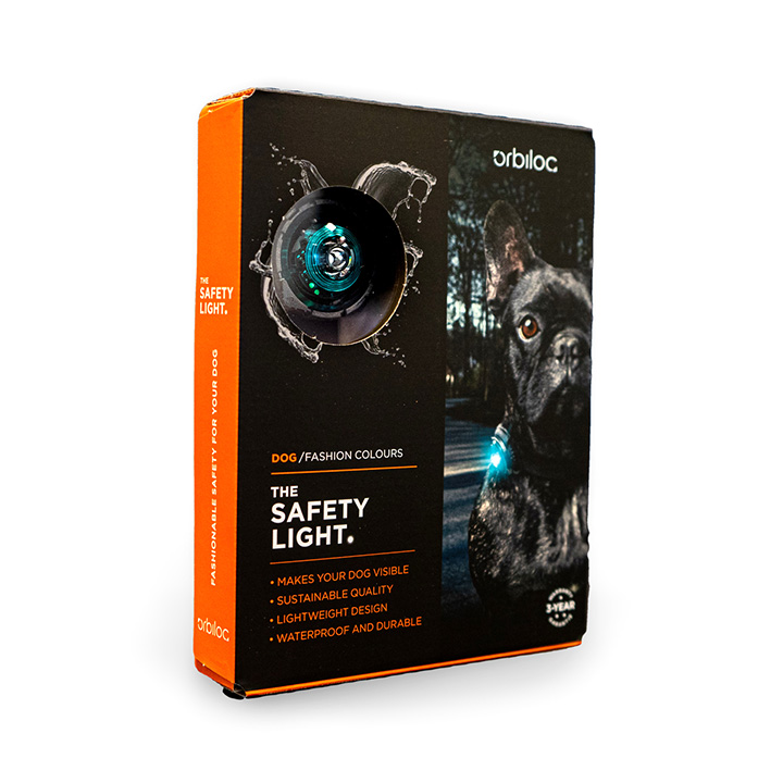 Orbiloc Turquoise LED světlo na obojek
